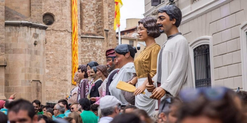 Cercavila Gegant, a la plaça Sant Roc. Autor: Raquel Pérez / Ajuntament