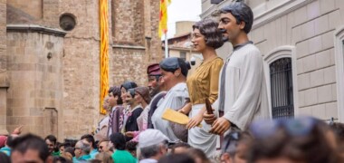 Cercavila Gegant, a la plaça Sant Roc. Autor: Raquel Pérez / Ajuntament