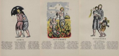 Foto portada: pàgines corresponents a l'abril, setembre i desembre de l'Almanac de 1925.