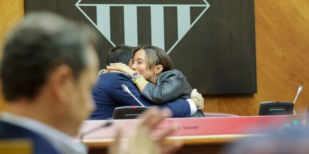 Gibert i Farrés, al final del ple. Autor: Dihor.