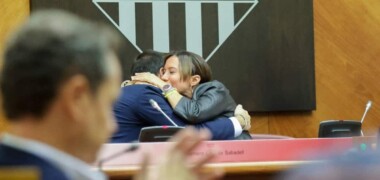 Gibert i Farrés, al final del ple. Autor: Dihor.