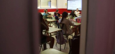 Inici de curs a l'institut Terres de Ponent de Mollerusa, aquest dilluns 9 de setembre de 2024, dia de Festa Major a Sabadell. Autor: ACN.