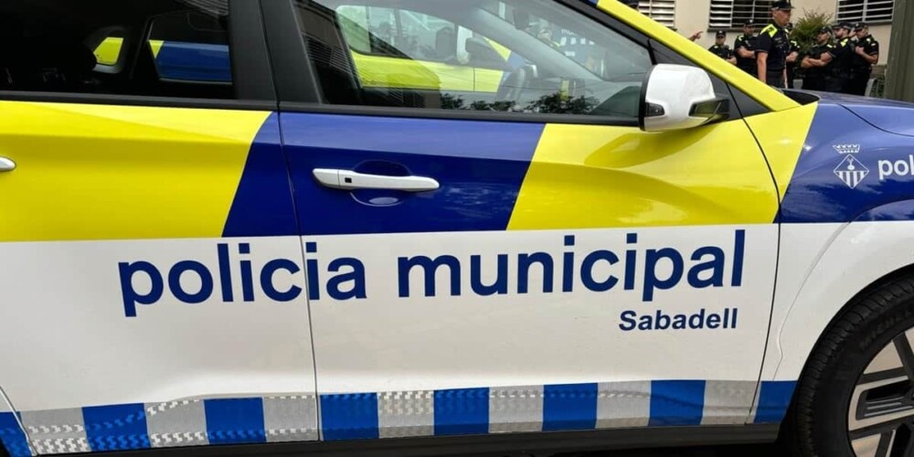 Un vehicle de la Policia Municipal, el setembre de 2024. Autor: J.d.A.
