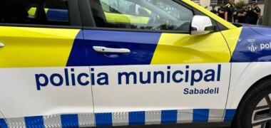 Un vehicle de la Policia Municipal, el setembre de 2024. Autor: J.d.A.