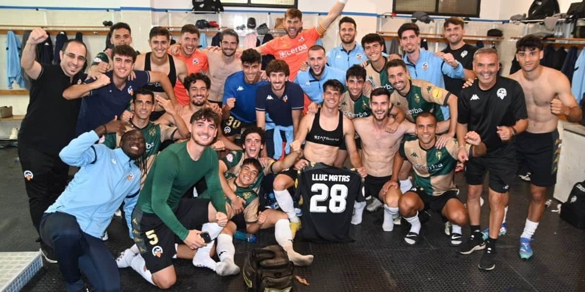 Eufòria i liderat al vestidor arlequinat. Autor: @CESabadell via X. 