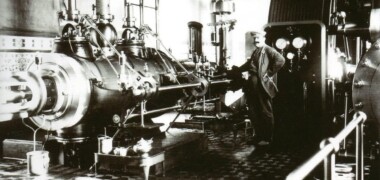 La màquina de vapor del Vapor Gran del Cotó (1910). Fermí Abab Ribera/ AHF-UES