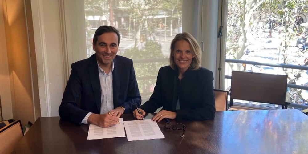 Foto portada: Enric Blasco, CEO Grup IDP i Teresa Rodon, Presidenta Executiva Espanya i Portugal Bureau Veritas. Autor: cedida.