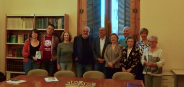 Trobada d'exiliats a l'Arxiu Històric. Autor: Jordi M.