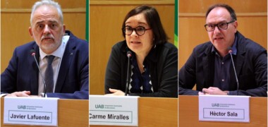 Foto portada: Javier Lafuente, Carme Miralles i Hèctor Sala. Autor: ACN.