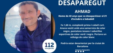 Ahmad, desaparegut el 21 d'octubre a Sabadell. Autor: @mossos via X.