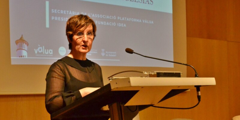 La secretària de la Plataforma Vàlua, Loli Rodríguez. Autor: J.d.A.
