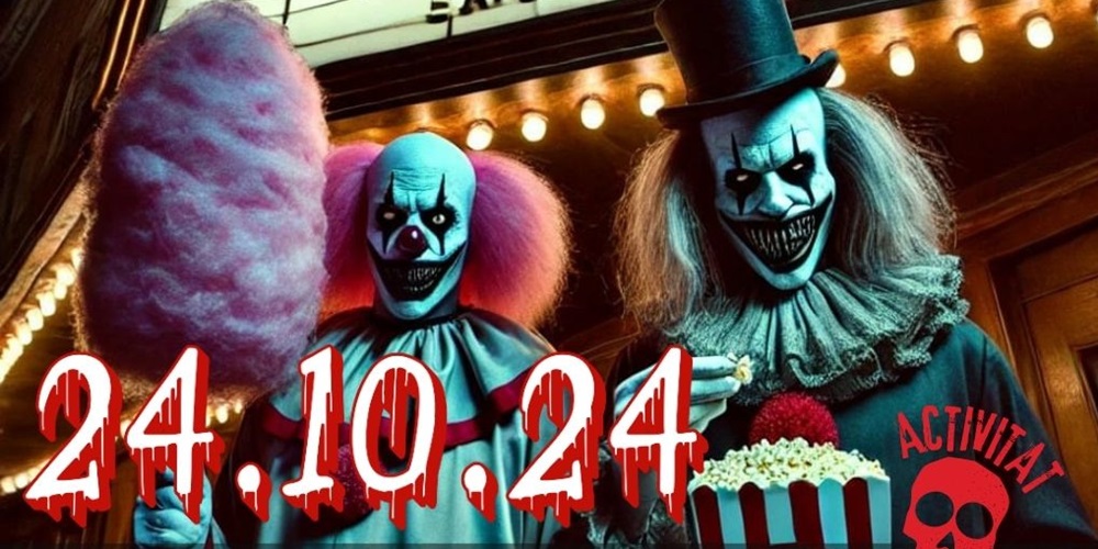 Cartell promocional del vespre de terror, que es fa aquest dijous 24 d'octubre a la plaça de l'Imperial. Autor: Oficina Jove Sabadell / cedida.