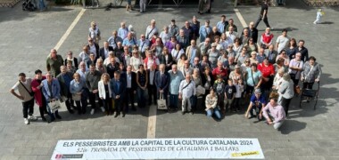Trobada anual de pessebristes, a la plaça Sant Roc. Autor: cedida.