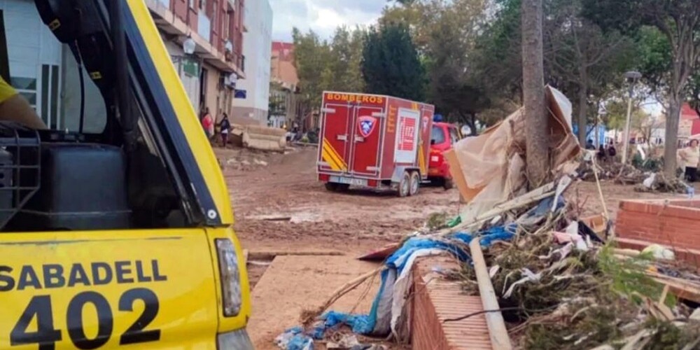 Foto portada: un camió de l'ADF de Sabadell, a Picanya. Autor: ADF Sabadell via Instagram.