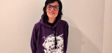 Foto de portada: l'activista feminista, Pamela Palenciano, a la presentació del monòleg "No solo duelen los golpes". Autor: M.G
