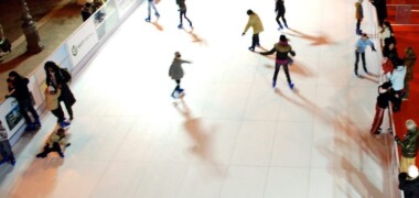 Pista de patinatge sintètica.