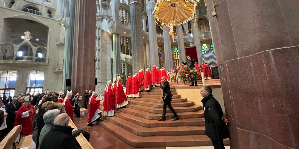 Foto portada: un moment de la cerimònia de beatificació de Gaietà Clausellas, aquest dissabte. Font: @socmartafarrés via Instagram.