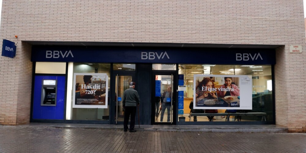 Una oficina del BBVA, a Torre-romeu, el 4 de novembre de 2024. Autor: D.Jiménez.