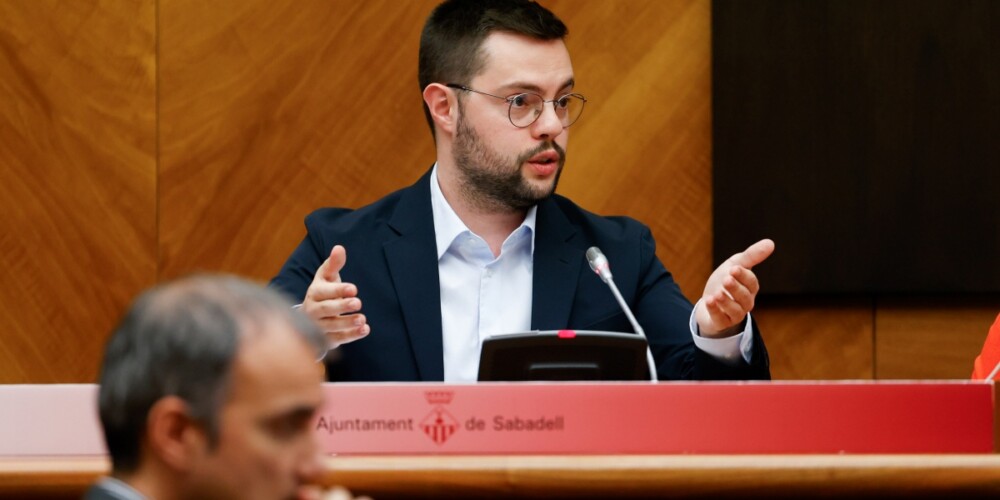 El primer tinent d'alcaldessa, Eloi Cortés, acusa la CCQC de "judicalitzar" una carretera que té consens ciutadà i polític. Autor: D.Jiménez.