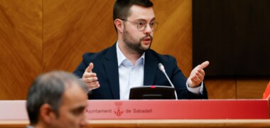 El primer tinent d'alcaldessa, Eloi Cortés, acusa la CCQC de "judicalitzar" una carretera que té consens ciutadà i polític. Autor: D.Jiménez.