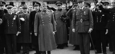 Franco i el mariscal Petain, a Montpeller l'any 1941.