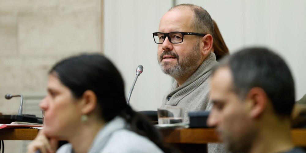 El portaveu de Sabadell En Comú Podem, Joan Mena. Autor: D.Jiménez.