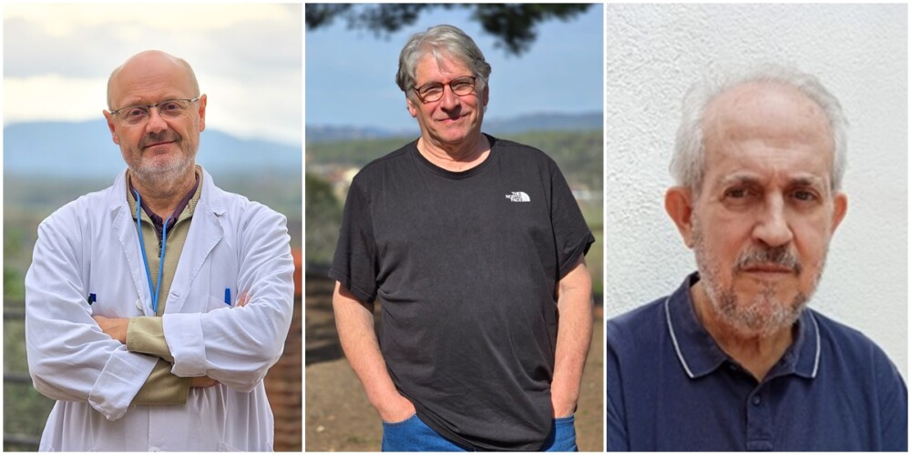 Els guardonats del Premi a l'Excel·lència. D'esquerra a dreta Ferreres, Cervantes i Marco. Autor: Parc Taulí.