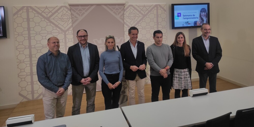 Foto de portada: la presentació de la Setmana de l'Emprenedoria. Autor: M.G
