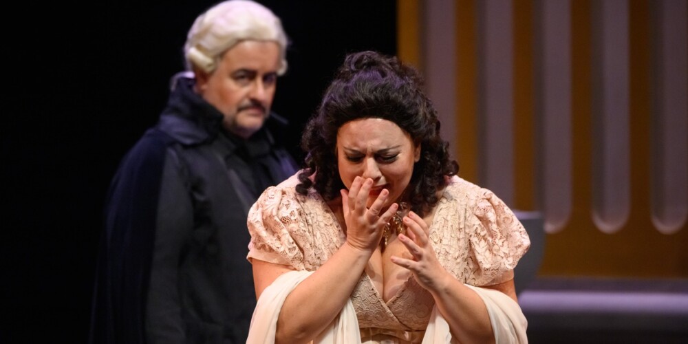 Foto de portada: els protagonistes de Tosca, de Puccini. Autor: cedida