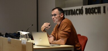 Toni Padilla, a la Fundació Bosch i Cardellach. Autor: Jordi M.