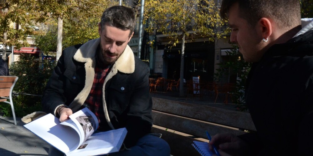 Aleix González, durant l'entrevista. Autor: Jordi M.