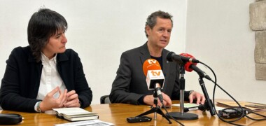Foto de portada: la presentació del projecte de la CNL al Museu d'Història. Autor: cedida