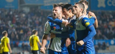 Foto de portada: Celebració del gol de Bonaldo contra l'Europa. Autora: Dihör
