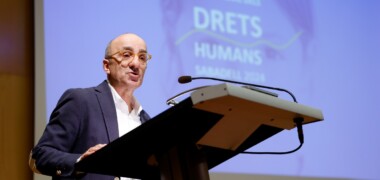 El Síndic de Greuges de Sabadell, Josep Escartín, nou president del FòrumSD, durant l'acte del Dia dels Drets Humans. Autor: David Jiménez