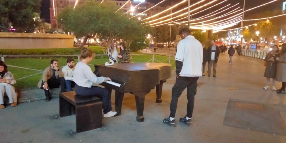 Piano plaça Catalunya