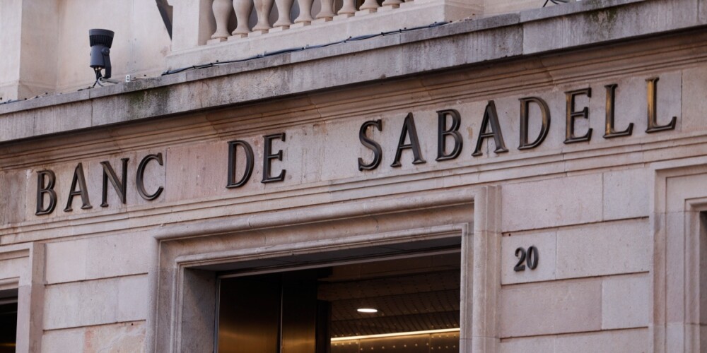 Oficina del Banc Sabadell a la plaça Sant Roc. Autor: D.Jiménez.