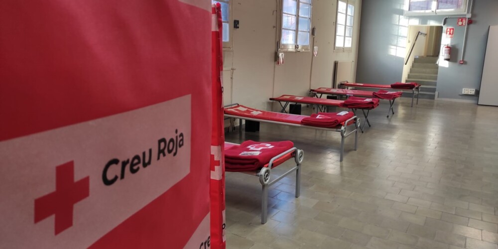 Foto de portada: la sala d'Aigües Sabadell, gestionat per Creu Roja. Autor: M.G