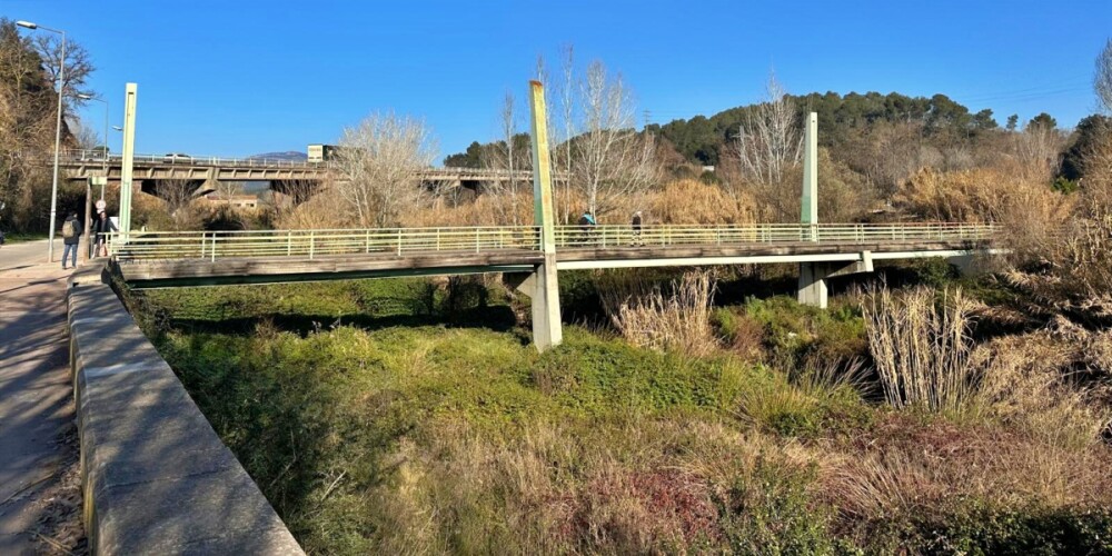 El riu Ripoll al seu pas pel pont de Colobrers, proper a la carretera de Castellar. Autor: Ajuntament.