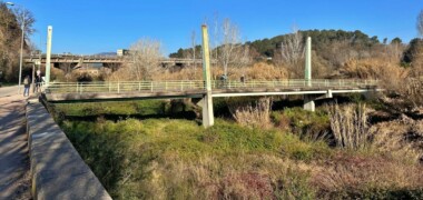 El riu Ripoll al seu pas pel pont de Colobrers, proper a la carretera de Castellar. Autor: Ajuntament.