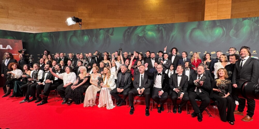 Foto portada: premiats en l'edició 2024 dels Goya. Autor: ACN.