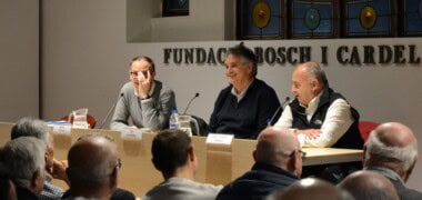 Lino Gutiérrez i 'Honved' Orriols a la Bosch i Cardellach. Autor: Jordi M.