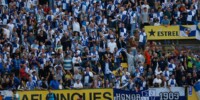 Foto de portada: Els arlequinats desplaçats al Narcís Sala en el partit de la primera volta. Autora: Dihör