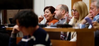 La regidora Alejandra Snandoval ha defensat l'ampliació del nombre de patis oberts. Autor: D.Jiménez.