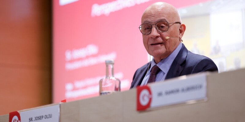 El president del BS, a la conferència 'Perspectives econòmiques 2025'. Autor: D.Jiménez.