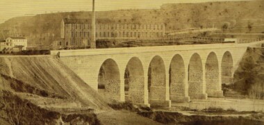 El pont de la Salut (1863), la primera fotografia de Sabadell. Desiré Corbin/AHS.