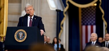 Donald Trump, en el seu discurs inaugural com a 47è president dels EUA. Autor: Casa Blanca