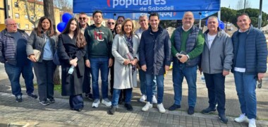 Foto portada: acte del PP a la plaça Picasso. Autor: cedida.
