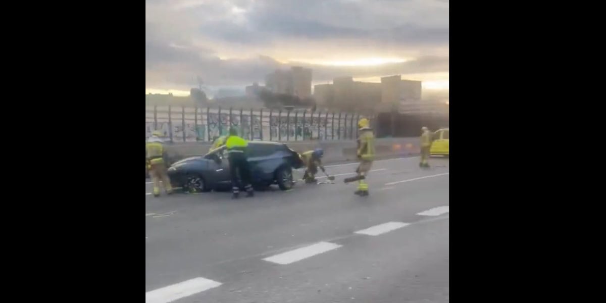Foto portada: una captura de vídeo dels moments posteriors a l'accident. Font: @antiradarcatalà via X.