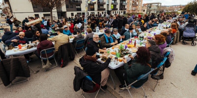 Agre final per a la calçotada de Can Capablanca, amb un artefacte explosiu. Autor: cedida. 