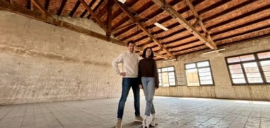Marc Lorenzo i Núria Ollé, d'Àrtic Teatre, a la Padró Casas. Autor: J.d.A.
